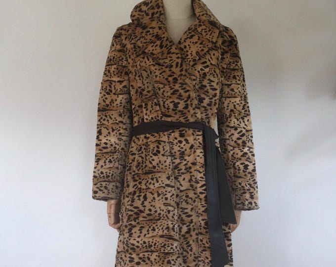 Rare English Lady | Belted Leopard-Print Trench Coat