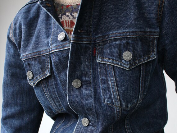 Vintage Sweet Camel Blue Denim Jacket 
