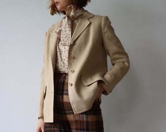 JAEGER | Flax Linen Beige Blazer