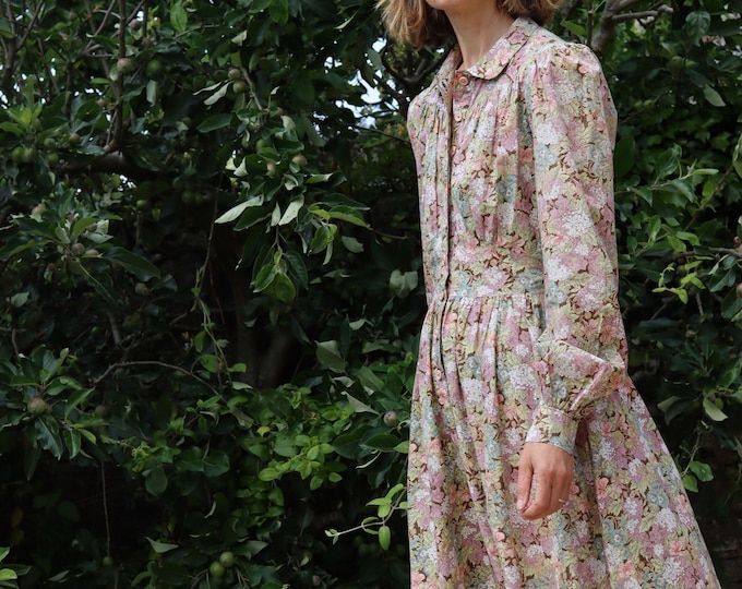 Liberty of London Floral Print Fine Cotton Dress