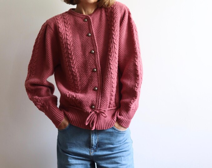 Vintage Tyrolean Austrian Folklore Cardigan | Trachten Dirndl Cardigan