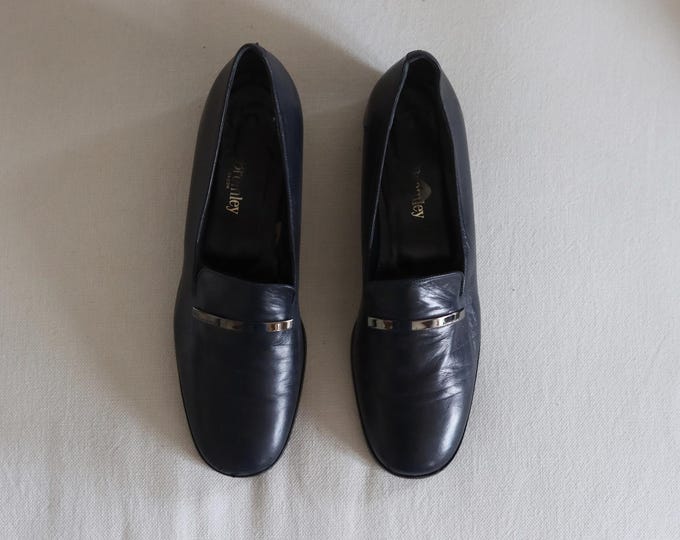 Russell & Bromley Soft Leather Bar Loafers EU 40.5