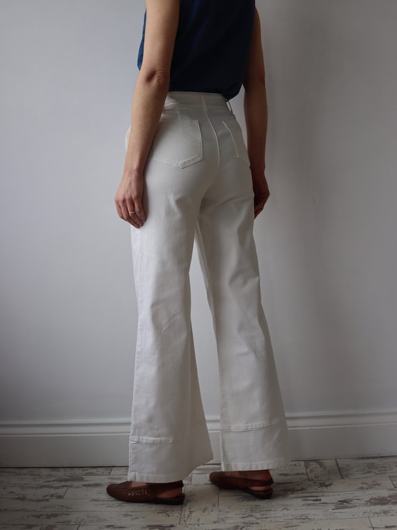 BENNETTON | White Wide Leg Jeans