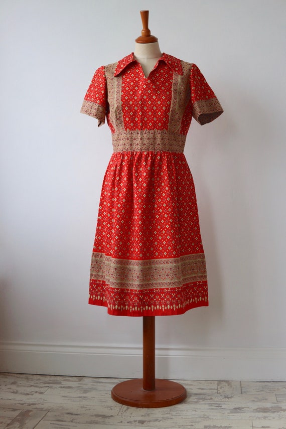 Vintage Handmade Peasant Folk Dress