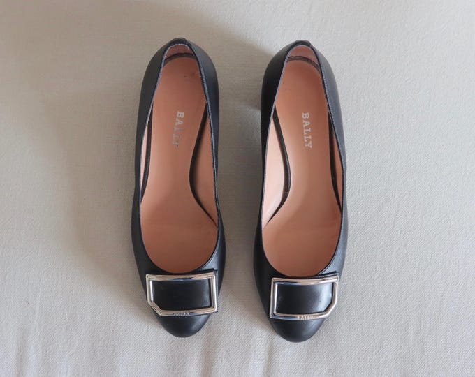 BALLY | Black Leather Flats EU 36.5