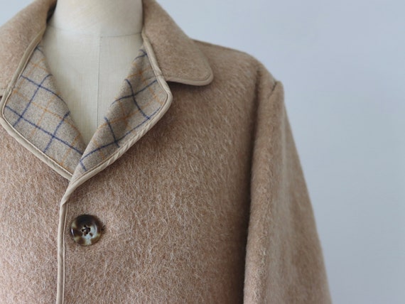 Vintage Beige Cashmere & Wool Overcoat