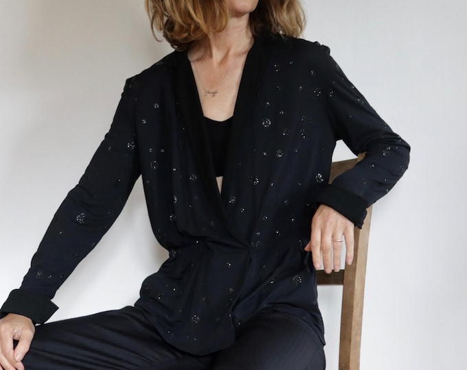 HIDY MISAWA | Black Sequin Blouse