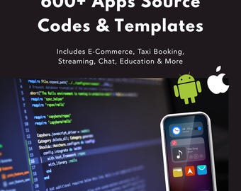 600+ Mobile App Templates & Source Code Bundle With MRR PLR, Mobile Apps Bundle, Android iOS Apps, Resell Mobile Apps, Passive Income