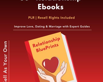Más de 50 libros electrónicos sobre amor y relaciones con PLR / Citas, atracción, confianza y dominio de la comunicación / Derechos de reventa / PLR, MRR