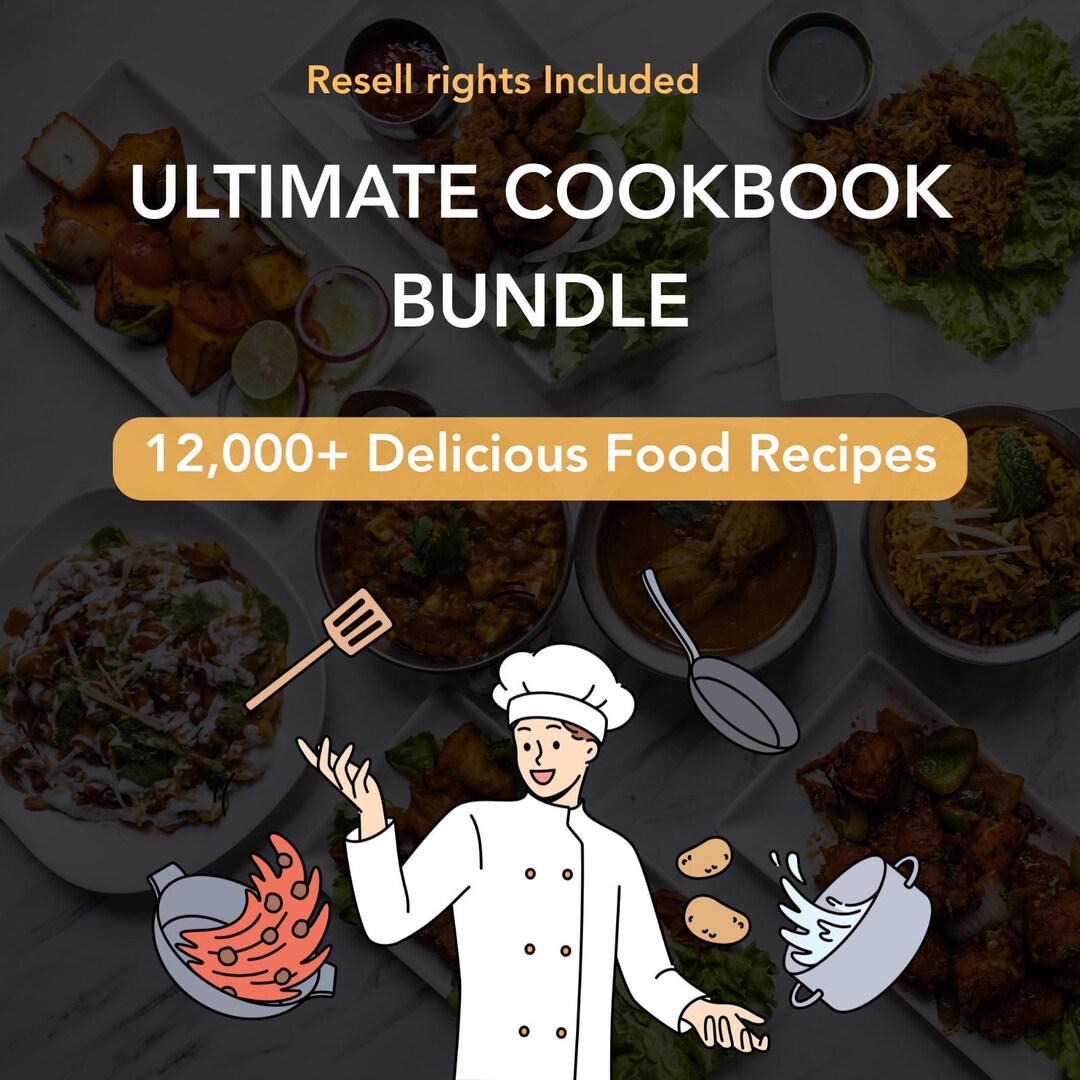 Ultimate Food Recipes Bundle | Digital Cookbook With PLR MRR | Includes ...