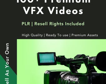 Paquete de más de 100 vídeos de stock de efectos visuales con PLR / Fuego, explosiones, humo, magia y más / Vídeos de stock libres de regalías / Derechos de reventa incluidos