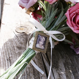 Encanto de foto, marco de fotos el encanto, encanto de foto de ramo de novia Memorial foto encanto, encanto de foto imagen, joyería del foto de Bouquet, Bouquet encanto