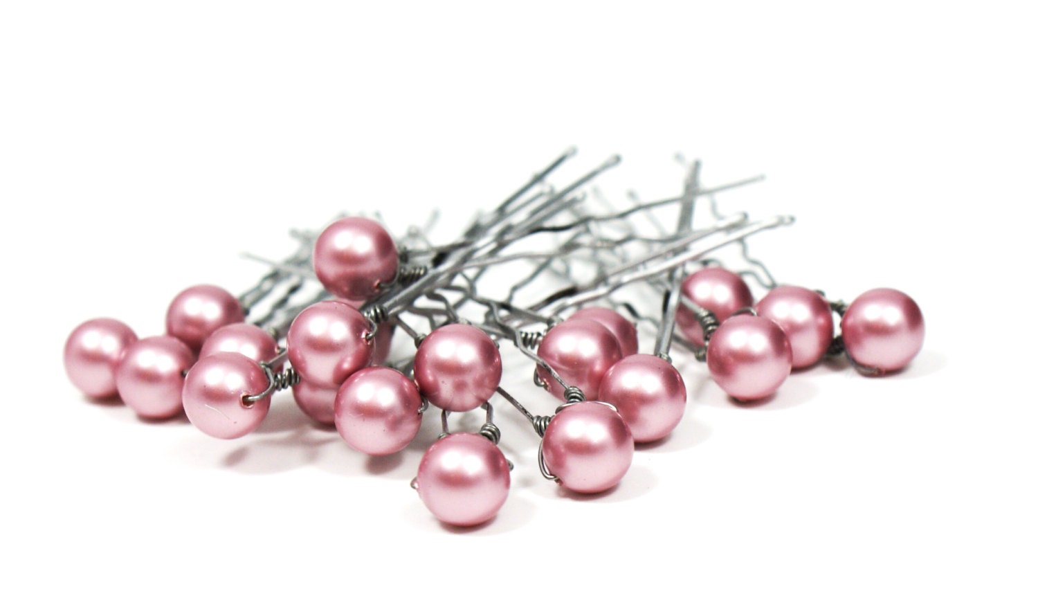 Accessoire Cheveux Rose Fleur - Glissière Kirby Grip Style Boho Hippie, Occasion