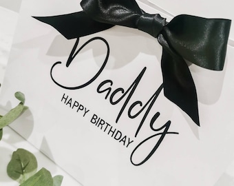 Personalised Happy Birthday gift bags, Fathers day gift bag, bridesmaid gift bag, groomsman gift bag, wedding gift bag, luxury gift bags