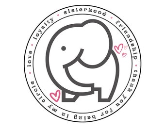 love loyalty sisterhood friendship sticker - perfect for your laptop, planner, water bottle or notebook