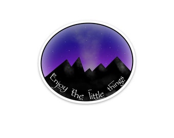 enjoy the little things sticker - perfect for your laptop, planner, water bottle or notebook