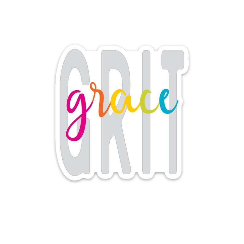 grit grace magnet perfect for a locker, fridge, filing cabinet image 1