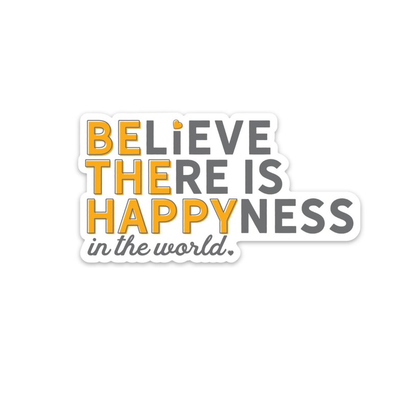be the happy sticker perfect for your laptop, planner, water bottle or notebook image 1