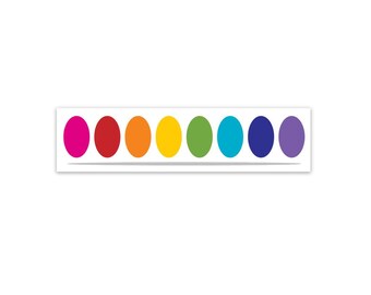 autocollant de palette de peinture aquarelle - parfait pour votre ordinateur portable, votre bouteille d’eau ou carnet de notes