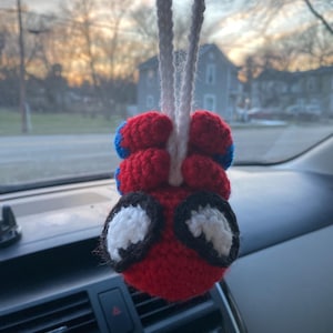 Crochet hanging Spiderman