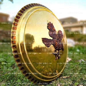 Handgemaakt messing Clash of Titans-schild, filmreplica