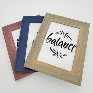 Sienna Vintage Picture Frame Distressed Wood Frames in Mixed Colors – Farmhouse & Boho Style - Shabby chic frame Gallery wall frame A2 A3 A4