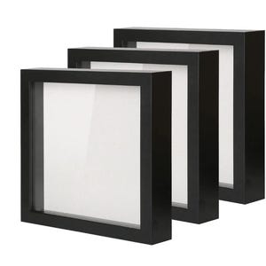 3D Box Frame 2cm Square Deep Box Frame Scrabble Frame 3D Arts Pebble Art Frame, Frame for Memorabilia Deep Shadow Frame