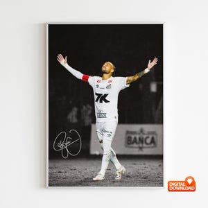 Neymar Poster, Bedroom Decor, Wall Art, Home Decor, Sports Poster, Sports, Digital Download
