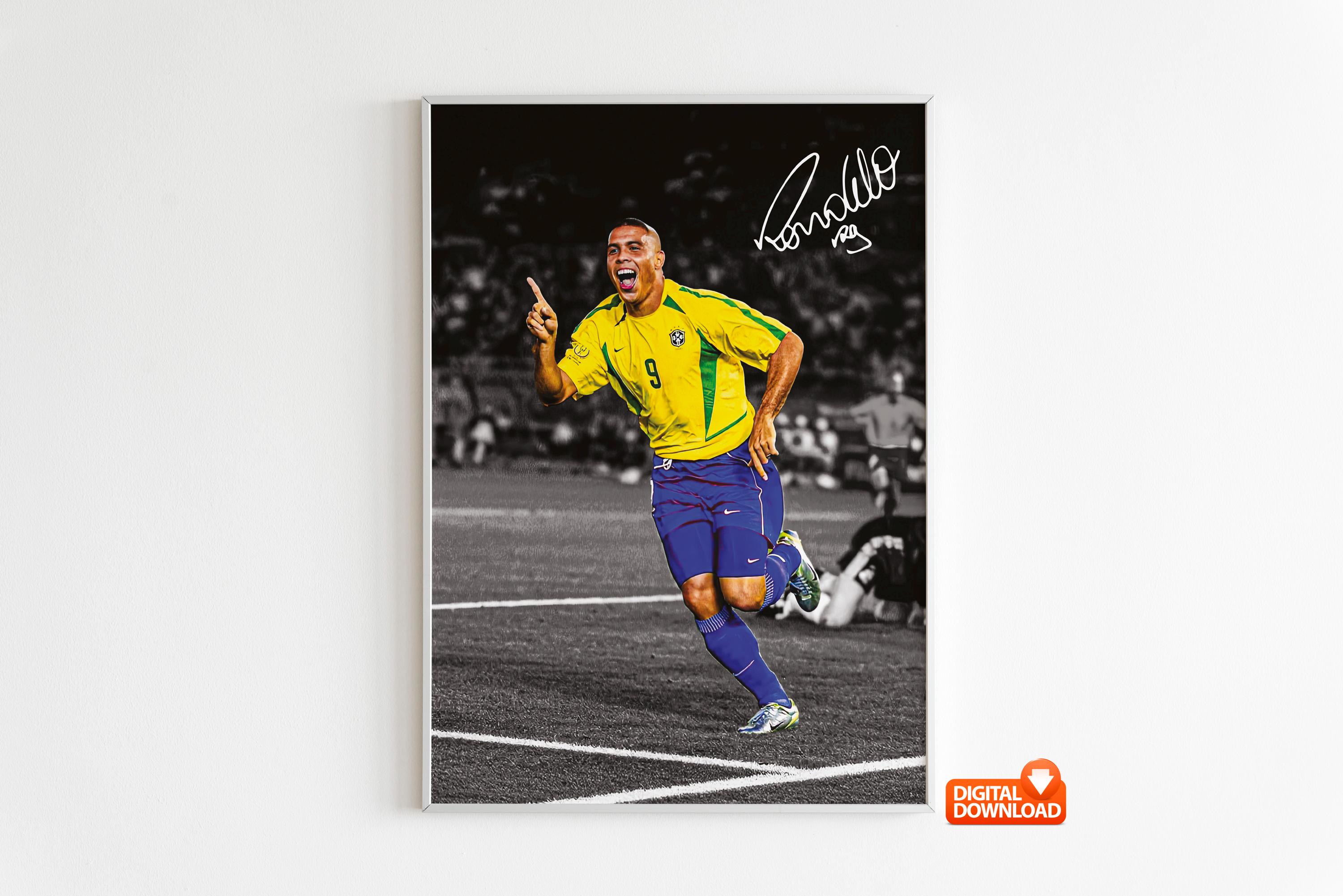 ロナウド サイン入りフォト ブラジル代表 #9 証明書あり ロナウド サイン入りフォト ブラジル代表 #9 証明書あり ロナウド