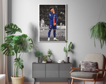 Poster De Football Sur Toile - Impression D'art 30 X 45 Cm - Décoration Murale Créative Pour Intérieur - 4