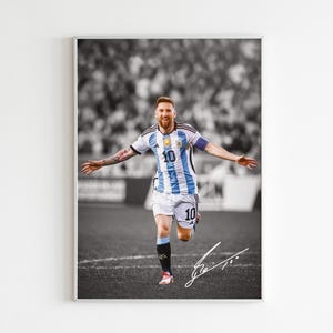 Lionel Messi Poster World Cup Soccer Legend Bedroom Decor, Wall Art, Home Decor, Sports Poster, Sports, Digital Download