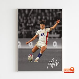 Pôster de Marcus Smith, pôster de rúgbi, decoração, arte de parede, decoração para casa, pôster de esportes, esportes, download digital