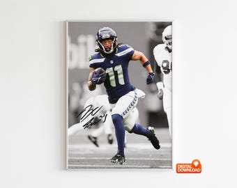 Jaxon Smith-Njigba Poster, signiertes Fußballplakat, digitaler Download