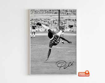 ペレ サイン入り 8x10 サッカー写真 JSA - Etsy 日本