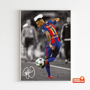 Neymar Poster Bedroom Decor, Wall Art, Home Decor, Sports Poster, Sports, Digital Download