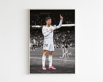 Arda Güler Poster  Signed Football Poster,  Digital Download (Send a message for custom sizes)