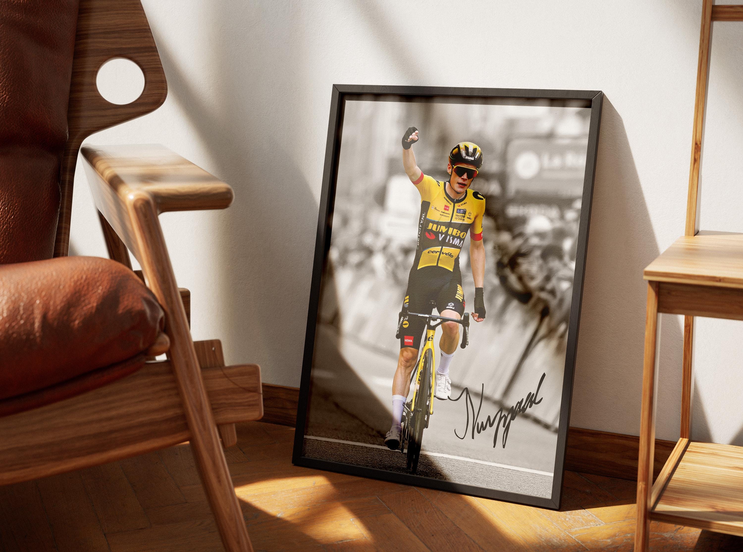 Jonas Vingegaard Road Racing Cyclist Signed Autograph Photo Display Poster A4