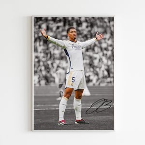 Jude Bellingham Poster Bedroom Decor, Wall Art, Home Decor, Sports Poster, Sports, Digital Download