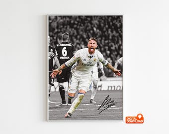 Plaque Murale Vintage Sergio Ramos En Métal - Déco Pub, Bar, Maison 20x30 Cm - 6