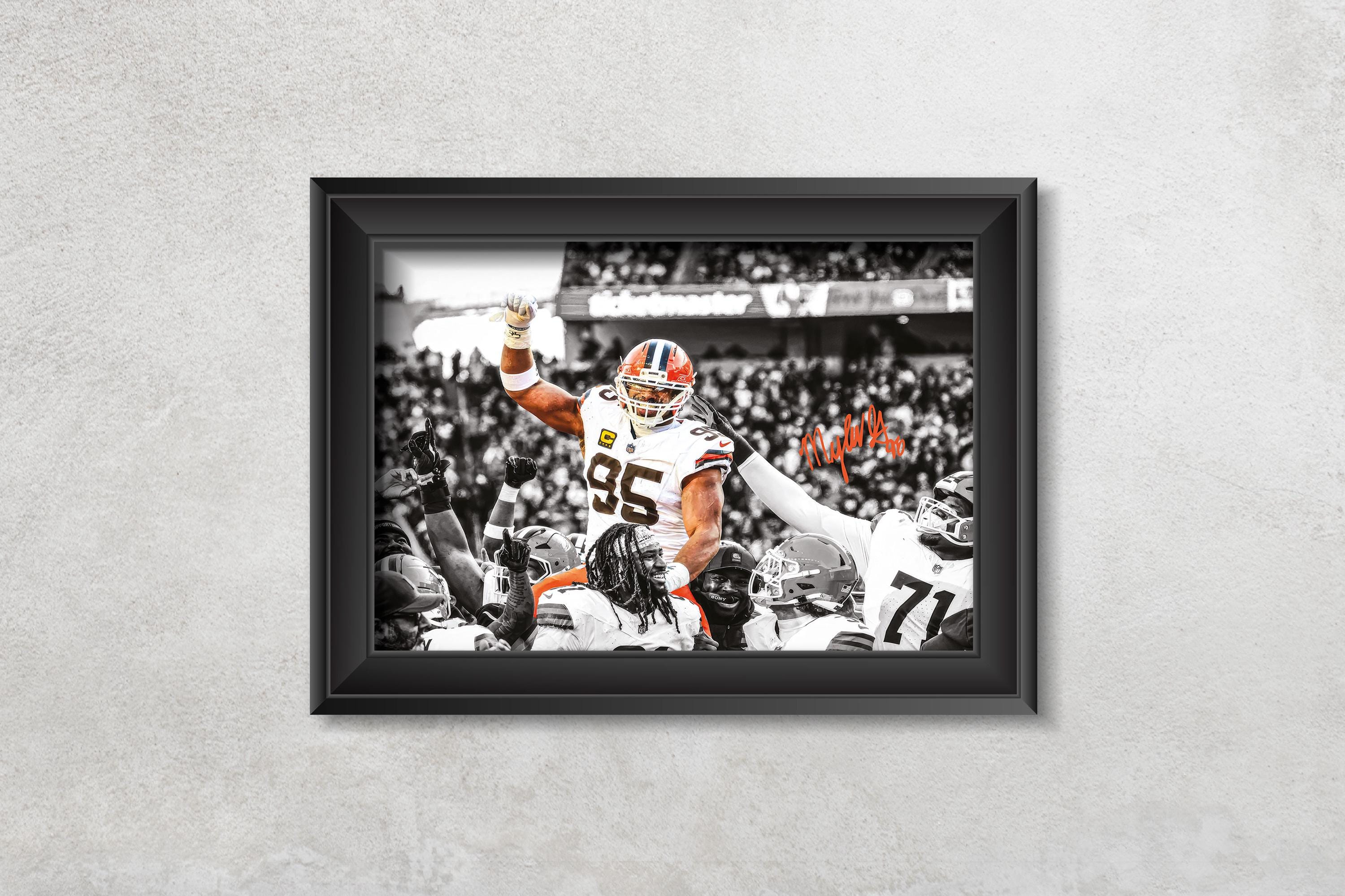 Myles Garrett Poster, Signed Football Poster, Digital Download