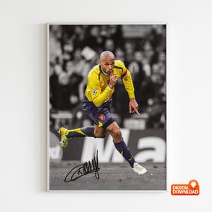 希少！Thierry Henry ティエリ・アンリ　アート作品 名言付き Yahoo!オークション - 「thierry」サッカー (スポーツ) の落札相場