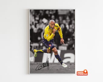 ティエリ・アンリ 直筆サイン入りカード 新品同様。 - Etsy 日本