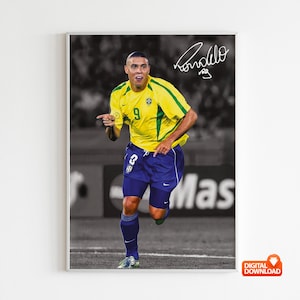 ロナウド サイン入りフォト ブラジル代表 #9 証明書あり R9 ronaldo signed - Etsy 日本