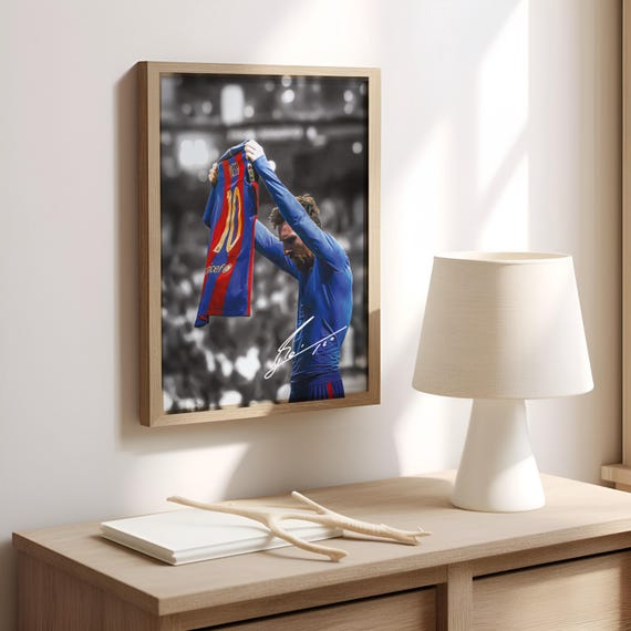 バルセロナ Icons リオネルメッシ直筆サイン入りユニフォーム 19/20