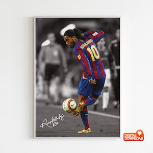 Ronaldinho Poster - Etsy