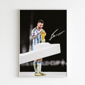 Lionel Messi Poster World Cup Soccer Legend Bedroom Decor, Wall Art, Home Decor, Sports Poster, Sports, Digital Download