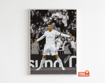 クリスティアーノ・ロナウド ポルトガル サッカー GOAT サイン入り写真