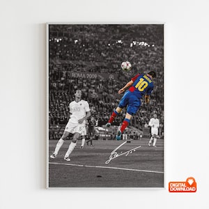 Lionel Messi Poster Soccer Legend Bedroom Decor, Wall Art, Home Decor, Sports Poster, Sports, Digital Download