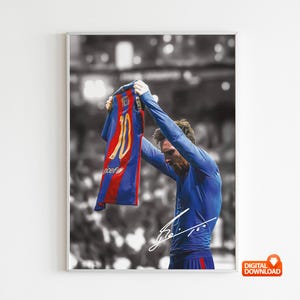 Lionel Messi Poster Soccer Legend Bedroom Decor, Wall Art, Home Decor, Sports Poster, Sports, Digital Download