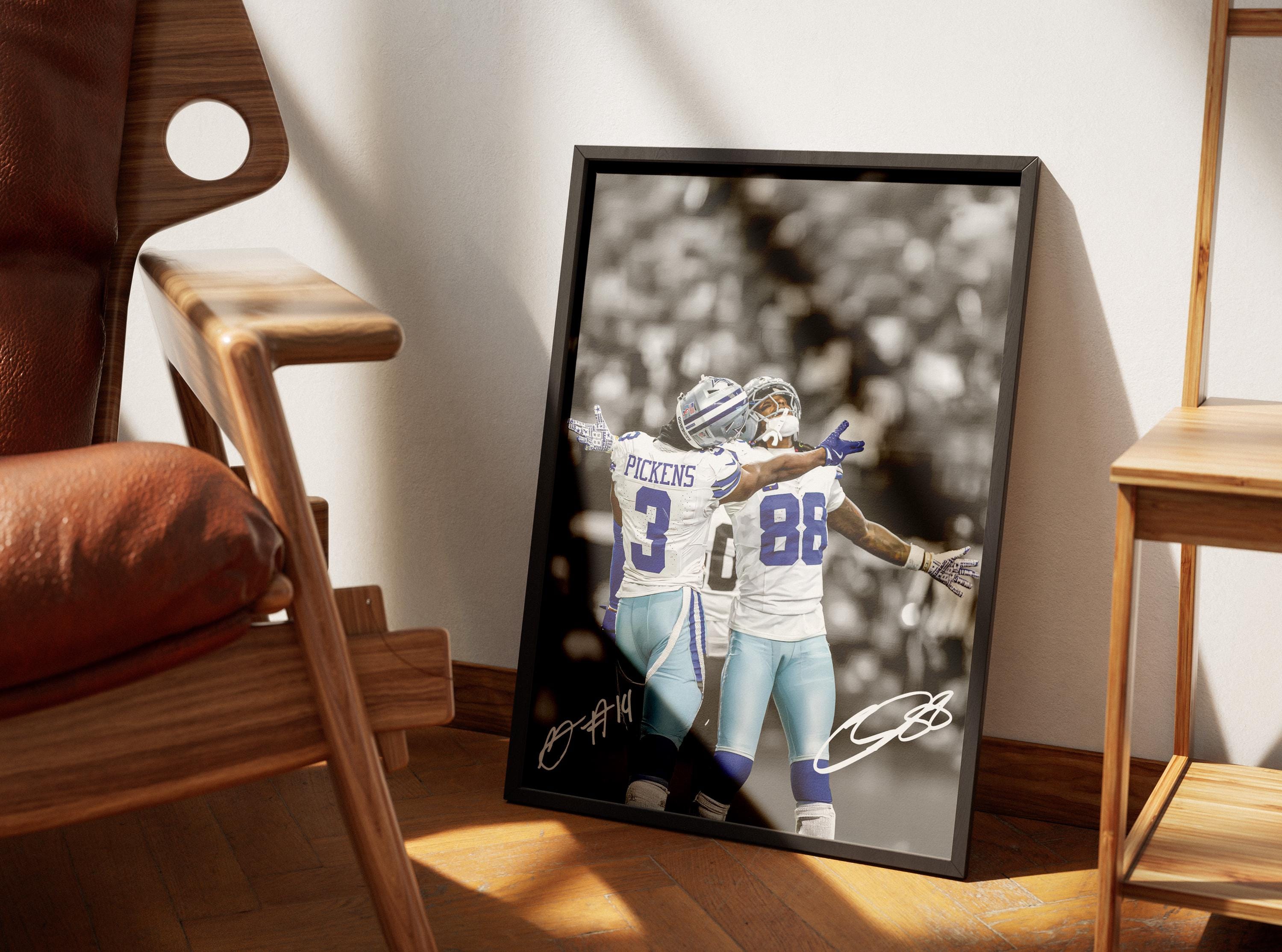 Ceedee Lamb Poster, George Pickens Poster, Signed Football Poster